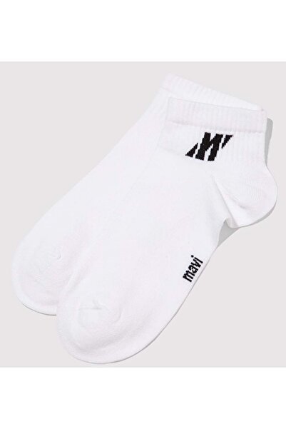 Mavi M0911962 N Pro Logo Embroidered Unisex Socks White