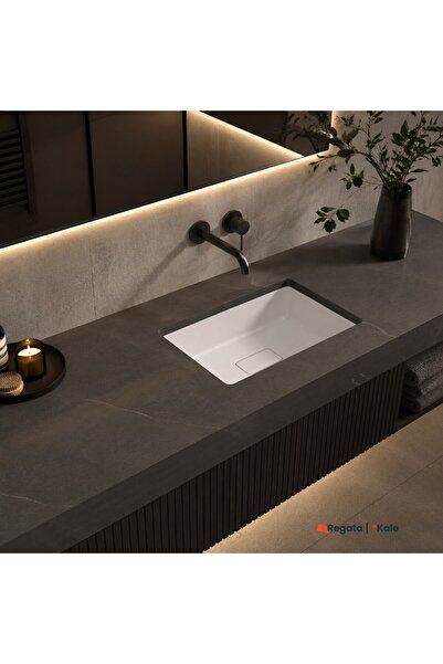 KALE Solid 60x40 Cm Tezgah Altı Lavabo