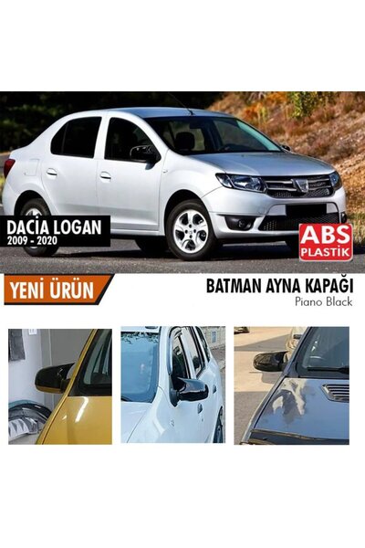 beyaztuning Dacia logan Yarasa Ayna Kapağı Batman Parlak Siyah Piano Black