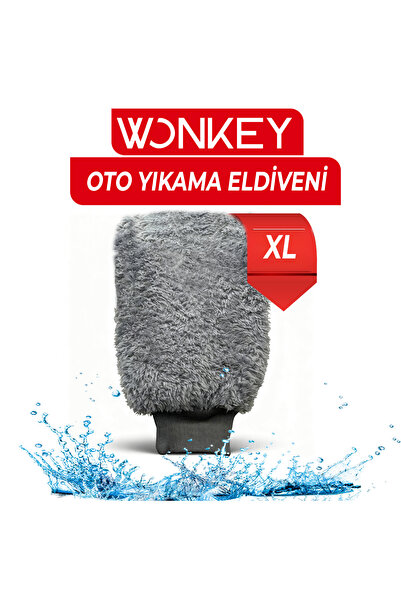 Wonkey Mikrofiber Oto Yıkama Eldiveni ve Araç Pasta Cila Eldiveni - Araba Köp...