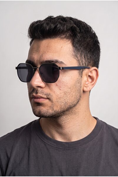 Chocolate Eyewear Unisex Polarize Köşeli Güneş Gözlüğü Gümüş UV400 Korumalı