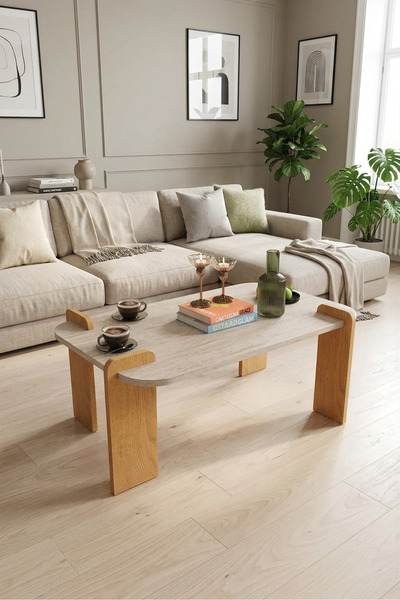 asratrend Modern Orta Sehpa %100 MDF Dekoratif Çok Amaçlı Orta Zigon Sehpa OS04