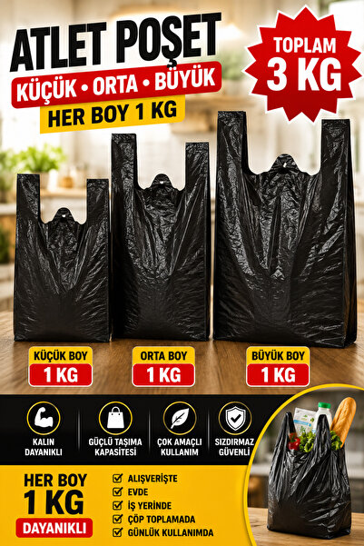 VENON 3-Pack Bag Black Athlete Bag ❤️   Small ❤️   Medium ❤️ Large Size ❤️ Du...