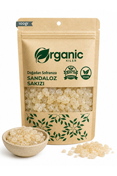 Organic Kiler Sandaloz Sakızı 100 gr Diyet Dostu - %100 Doğal Ve Katkısız