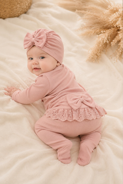 Sitilin Baby Girl 10-Piece Hospital Discharge Set 100% Cotton Premium Newborn...