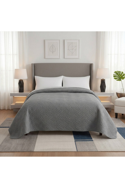 Püskül Tekstil Single Multi-Purpose Bedspread 160X220 cm * (Double-Sided Pique)