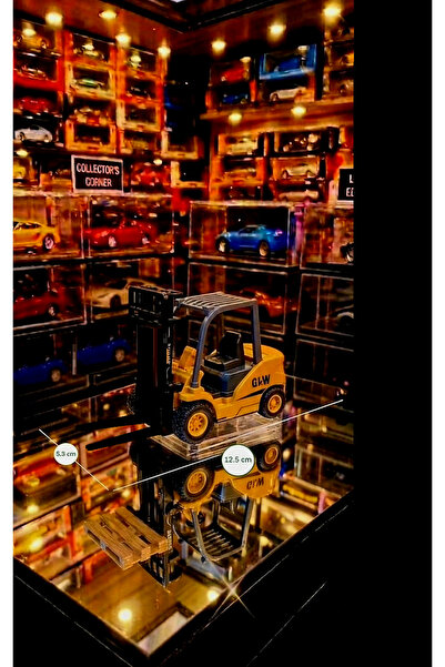 OYUNCAKSAHİLİ Forklift Diecast Model iş Makinası Kırılmaz Sağlam 12.4 cm Kole...