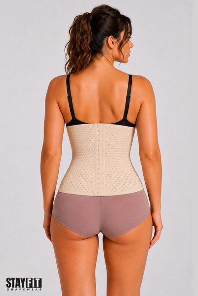 STAYFİT Postpartum Underwire Maternity Corset - 3 Stages with Agraf Hook, Waist Slimming, Firming