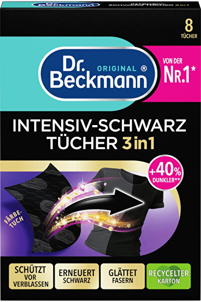Dr.Beckmann Dr. Beckmann Color Protecting Wipes for Dark and Black Clothes 8-...