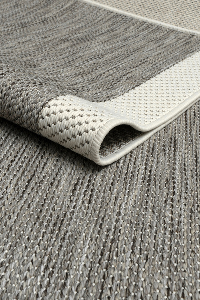 KİLİMİZ TEKSTİL Kolay Temizlenen Yıkanabilir Bordürlü Halı Lux Sisal Plus Öze...