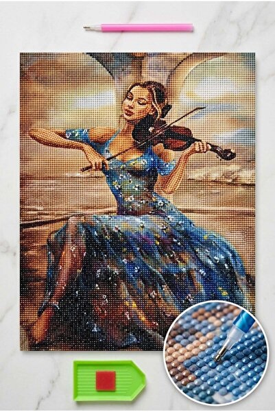 LİVA CRAFT Art & Craft Pictură cu mozaic cu diamante, 50x40cm Kit de lipire c...