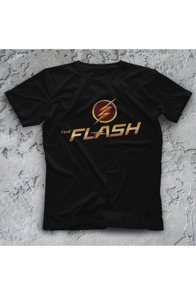 Adrift Ko Buta The Flash crna unisex majica T-shirt 7291wt