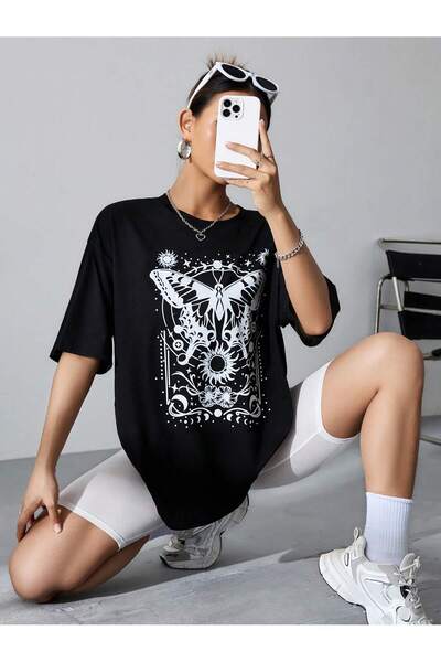 Tarzsokak Coolane Leptir Sa deznom Štampano T-shirt