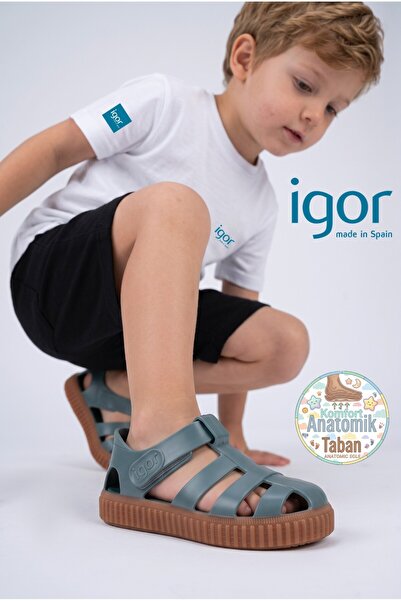 IGOR S10291k نيكو كاراميلو صندل أخضر للأطفال والرضع