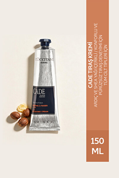 L'Occitane Cade Tıraş Kremi, Ardıç ve Shea Yağı İçeren, 150 ml