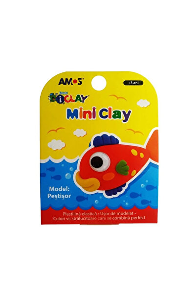 Amos Plastilina iClay MiniClay Amos, model Peste, 30 g, 4 culori/cutie