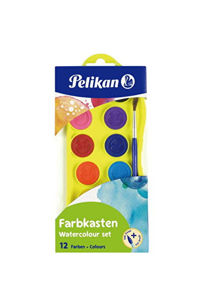 Pelikan Acuarele Junior 12 Culori + Pensula