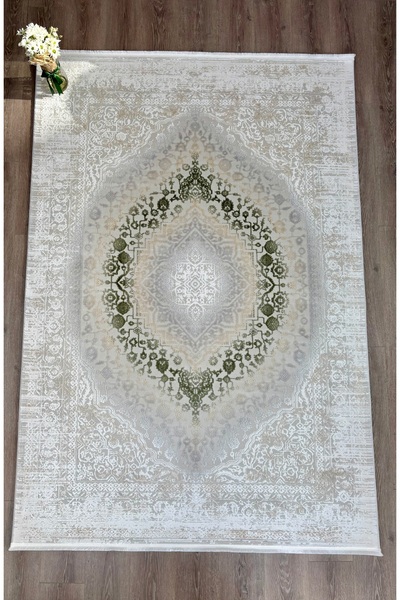 Dinarsu Electra 79447-040 Akrilik Salon Halısı | Yeşil Halı
