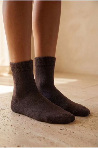 Katia&Bony Woman brown color towel socket socks
