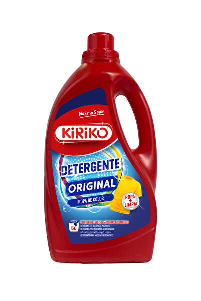 Kiriko Detergent Lichid de Rufe Colorate, Original, 2.8L, 50 de Spalari,