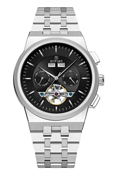 Reward Rwa147692 Open-Heart Calendar Steel Men's Wristwatch