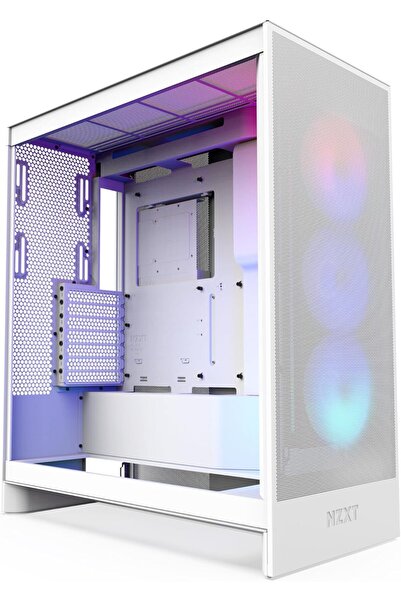 OEMS Nzxt H7 Flow Rgb (2024) White Case - Mid-Tower Atx - 360mm Rgb Fan - Gpu...