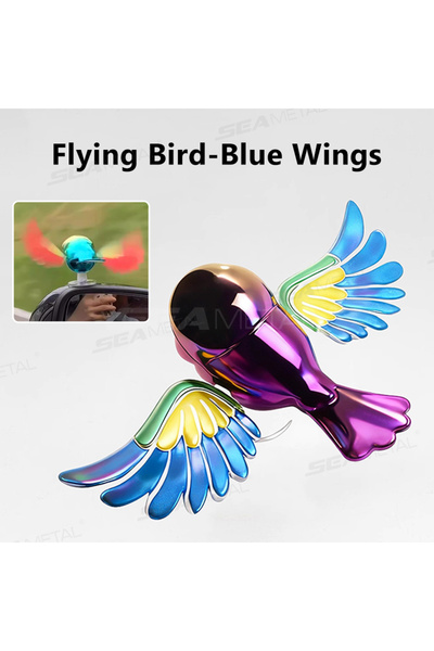 Choice1 Blue wing BLALION 2025 New Simulated Flying Bird Car Ornament Wing Ca...