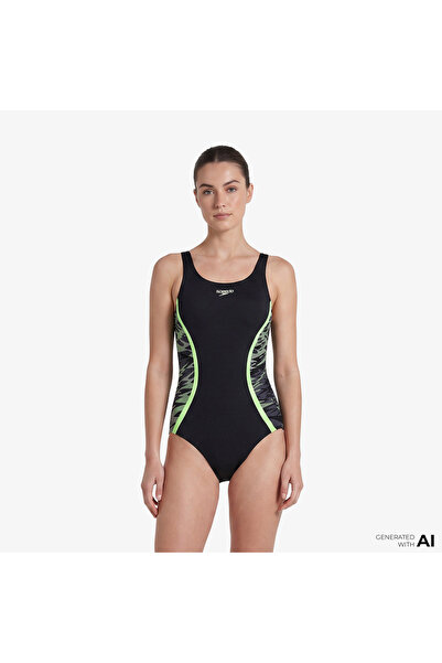 SPEEDO ملابس السباحة النسائية السوداء من هايبر بوم
