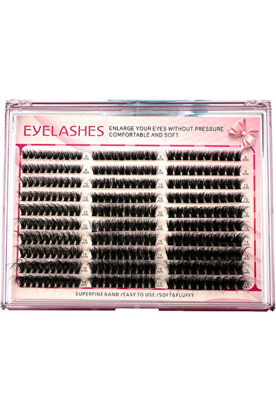 choice2 MIX 0.07mm D 300pcs60D80D100D 30Rows Cluster Eyelash Extension 8-16mm...