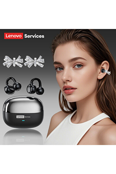 Choice14 Lenovo Black Bow Choice LE302 OWS Ear Clip Wireless Earphones Low La...