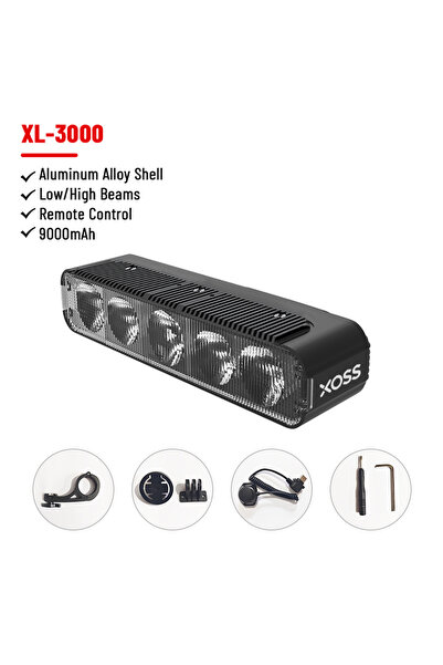 XOSS XL3000 200-3000 Lm Bike Light XL1200 Headlight Waterproof Rechargeable F...