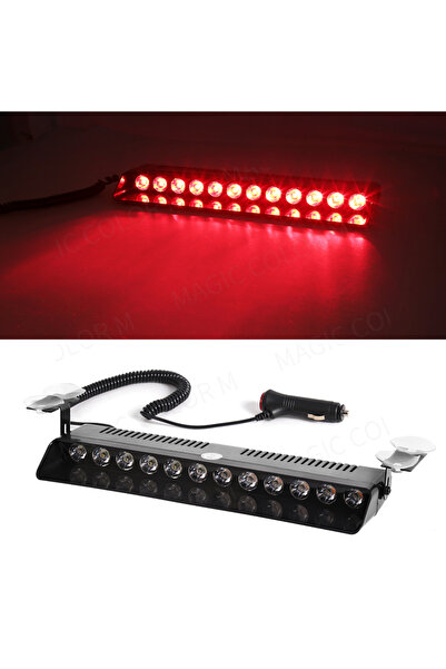 Choice3 ضوء ستروب أحمر للسيارة مزود بـ 12 مصباح LED، إشارة تحذيرية وامضة، منا...