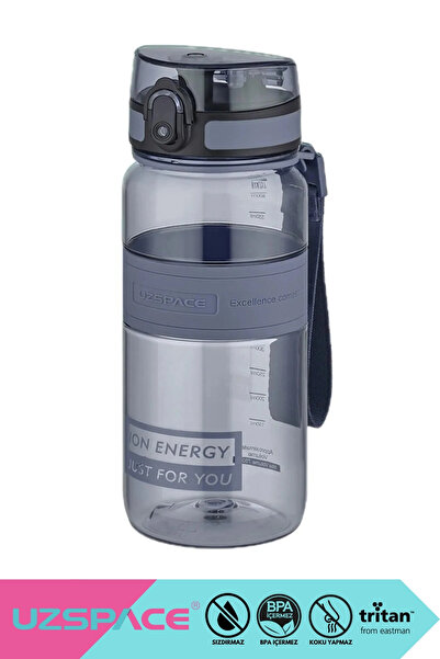 Uzspace 650ml New Collection Standard Size Silicone Body Tritan Water Bottle ...