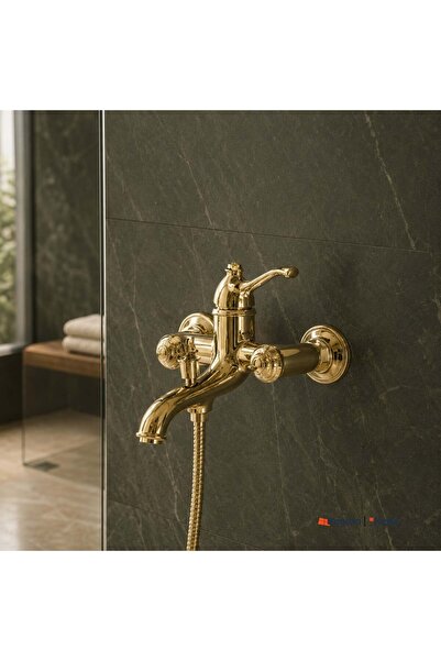 KALE Artdeco Gold Bathroom Faucet