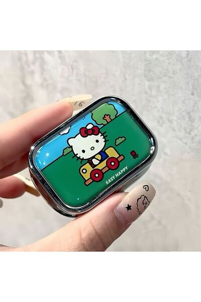 Choice1 صندوق تخزين معدني من كايشي بتصميم هالو كيتي، منظم حبوب دواء بتصميم كر...