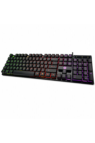 Dexim DKA004 KBL-322 RGB Led Türkçe Q Kablolu Gaming Klavye