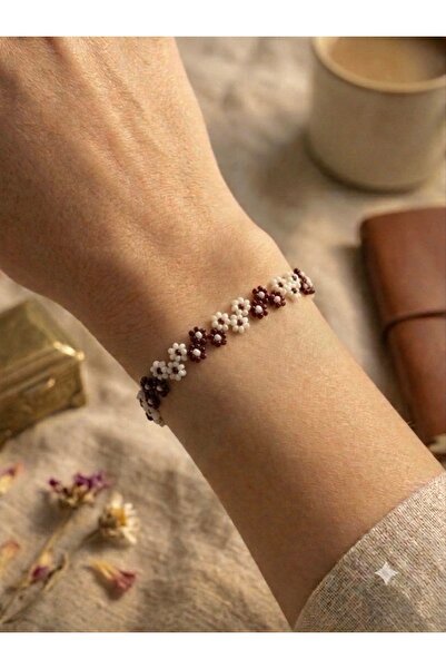 Beykan handmade Brown Flower Garden Bracelet