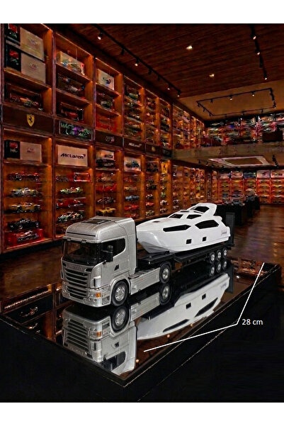 OYUNCAKSAHİLİ Diecast Koleksiyon Metal 28cm Koleksiyon Tır ve Tekne Sea Stree...