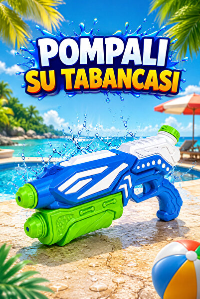 FunkyCraft Orta Boy Pompalı Oyuncak Su Tabancası – Su Hazneli Çocuk Yaz Oyunc...