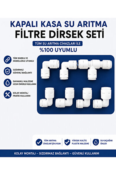 Su Arıtma Cihazı Filitresi Baglantı Dirsek Seti Quik Sistem