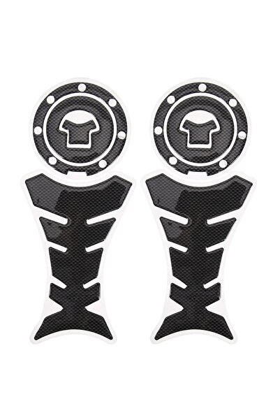 choice2 2 set Gas Cap Cover Sticker and Protector 3D Carbon Fiber Gel Gas Fue...