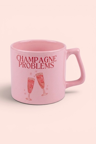 Cool Stuff Champagne Problems Pink Mug