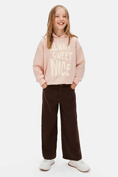 HAUSEkids 8-14 Years Old Always Nice Girls' Sweatshirt-Pink