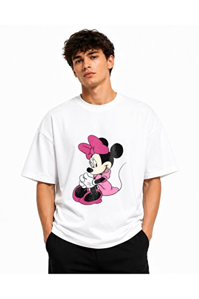 Inscriptie Tricou Unisex Bumbac Premium Casual " Minnie Mouse "