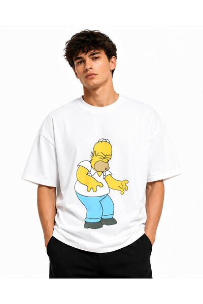 Inscriptie Tricou Unisex Bumbac Premium Casual " Homer Simpsons "