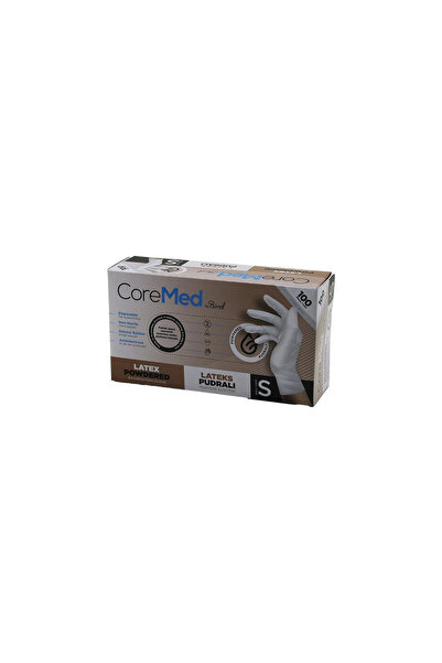 Go İthalat Coremed Bi̇mel S Size Powdered Examination Gloves 100 Pcs (5314)