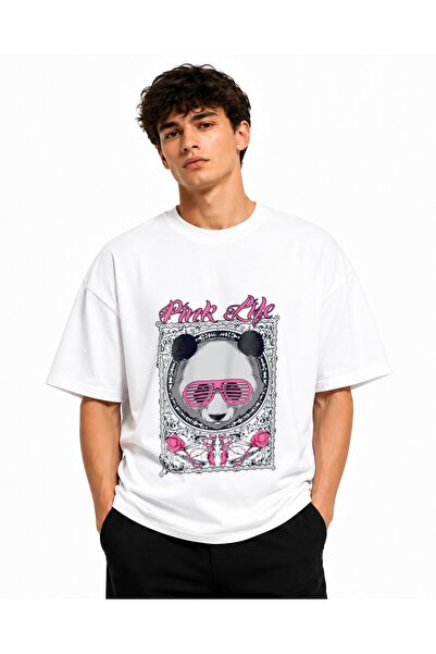 Inscriptie Ουνισέξ Βαμβακερό T-shirt Υψηλής Ποιότητας  "Pink life "