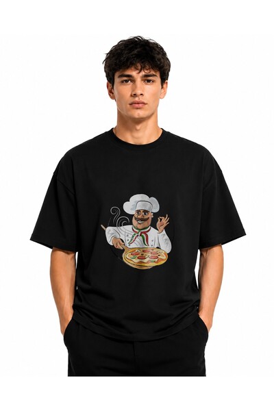 Inscriptie Ουνισέξ Βαμβακερό T-Shirt Υψηλής Ποιότητας  "Πιτσαράς "