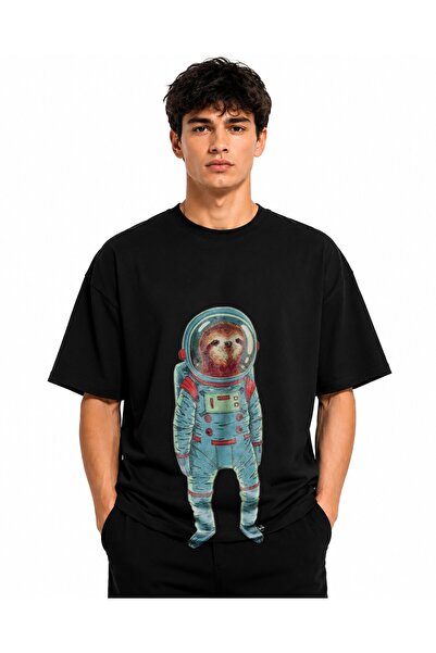 Inscriptie Tricou Unisex Bumbac Premium Casual " Animal astronaut "
