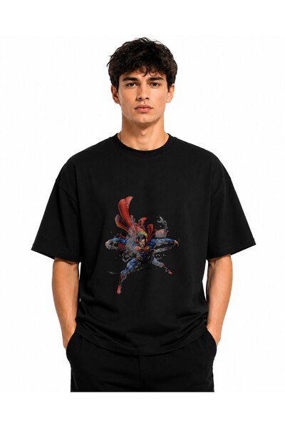 Inscriptie Tricou Unisex Bumbac Premium Casual " Superman escape "